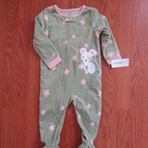 Girls' 24M Mouse Footie Pajamas